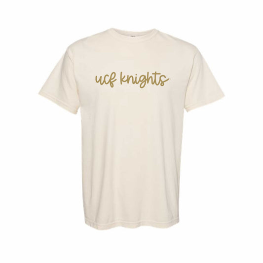 The UCF Knights Cursive | Ivory Tee