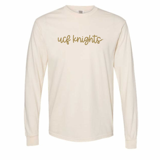 The UCF Knights Cursive | Ivory Long Sleeve