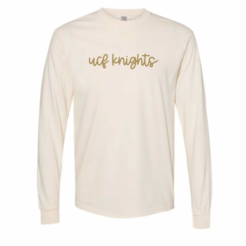 The UCF Knights Cursive | Ivory Long Sleeve