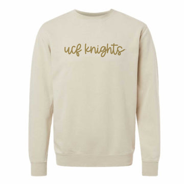 The UCF Knights Cursive | Pigment Ivory Sweatshirt