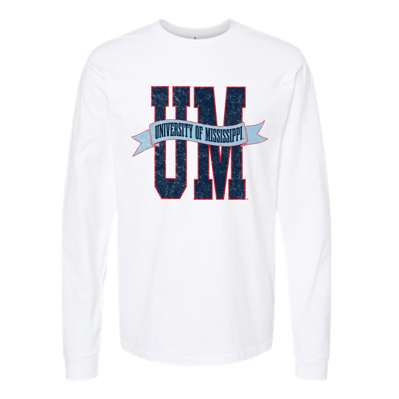 The UM Banner | White Long Sleeve