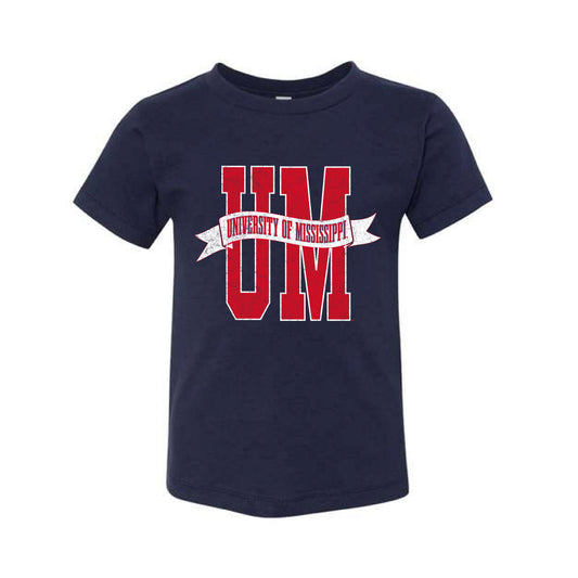 The UM Banner | Toddler Navy Tee