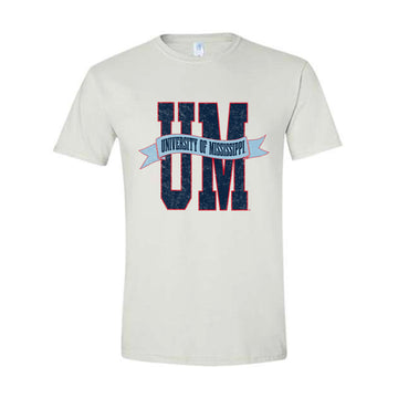 The UM Banner | White Tee