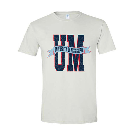 The UM Banner | White Tee