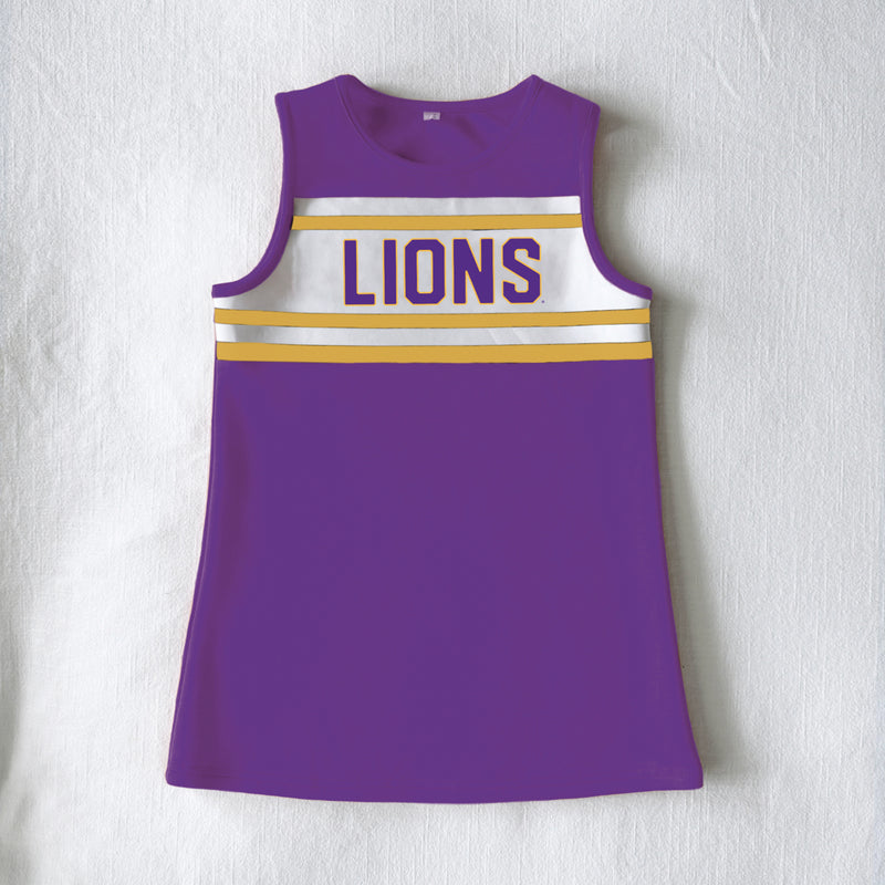The University of North Alabama | Purple Striped Cheer Dress