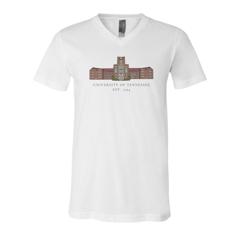 The University of Tennessee Est. 1794 | White V-Neck Tee