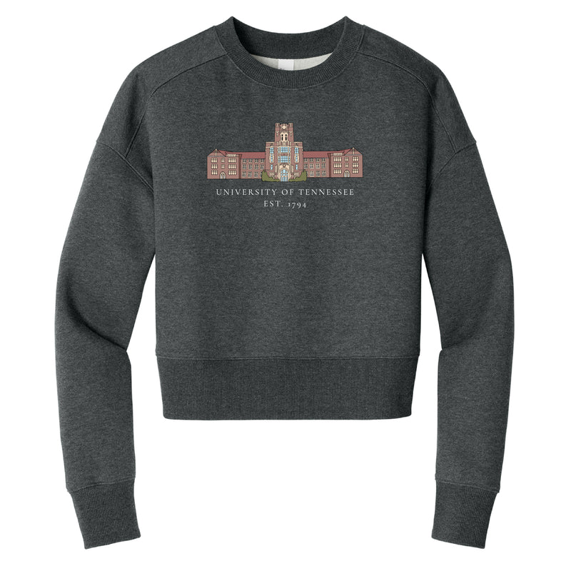 The University of Tennessee Est. 1794 | Heathered Charcoal Cropped Crewneck Sweatshirt