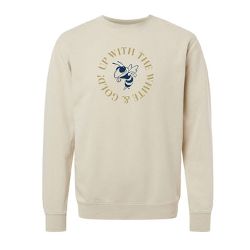 The Up With The White & Gold | Pigment Ivory Sweatshirt