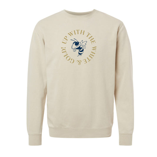 The Up With The White & Gold | Pigment Ivory Sweatshirt