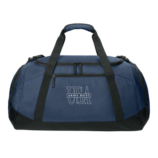 The USA Army ROTC | Embroidered True Navy Large Rec Duffel