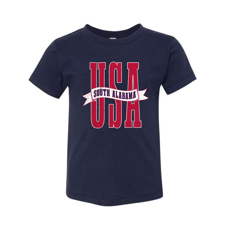 The USA Banner | Toddler Navy Tee