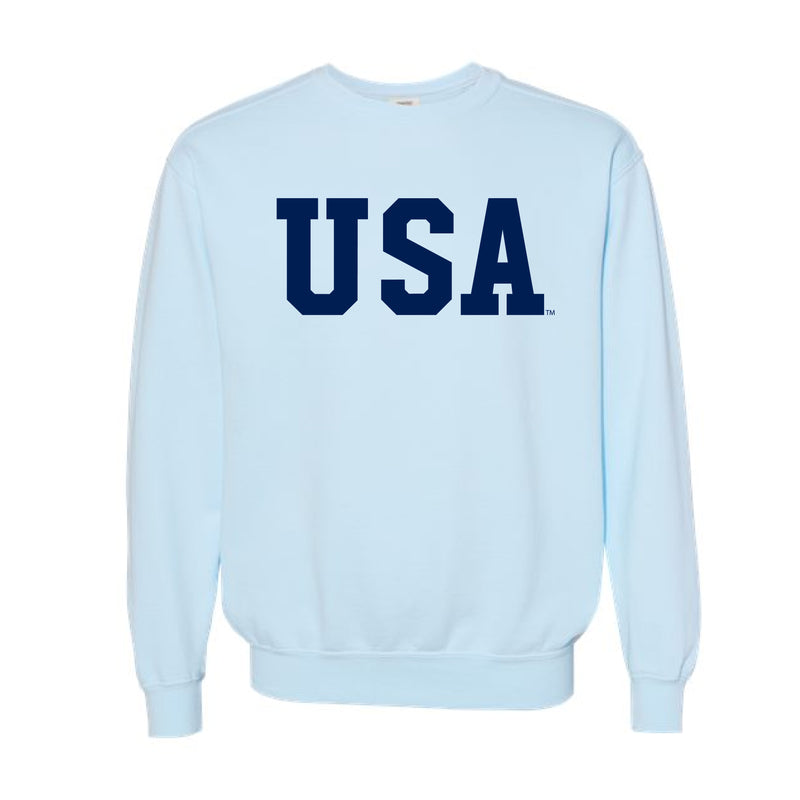 The USA Block | Adult Chambray Sweatshirt