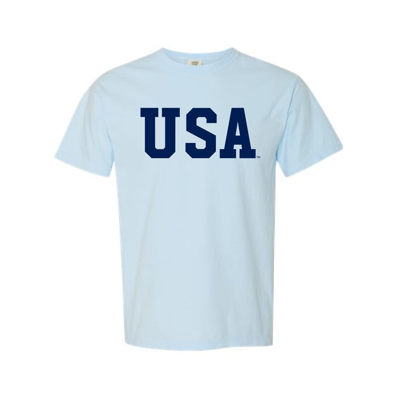 The USA Block | Adult Chambray Tee