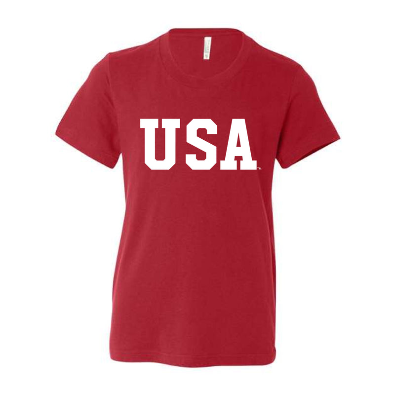 The USA Block | Youth Red Tee