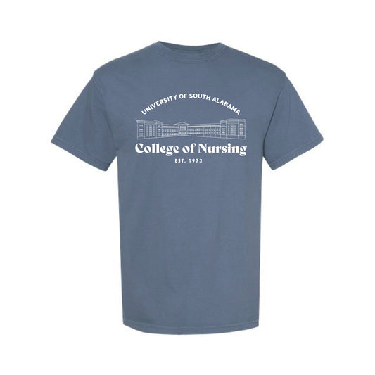 The USA College of Nursing Building | Blue Jean Tee