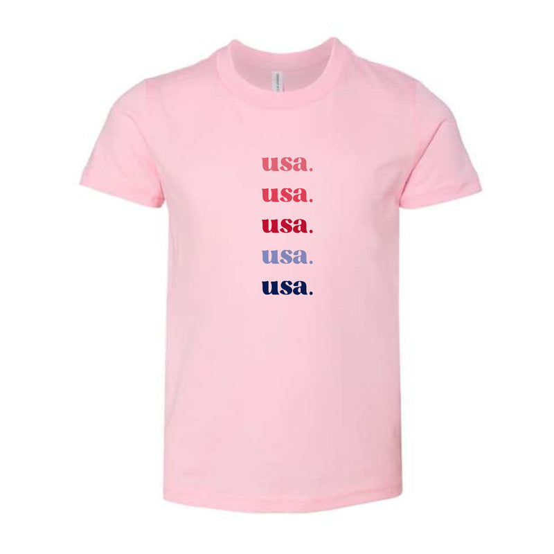 The USA Repeat | Youth Pink Tee