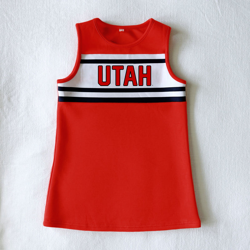 The University of Utah | Bright Red Striped Dress