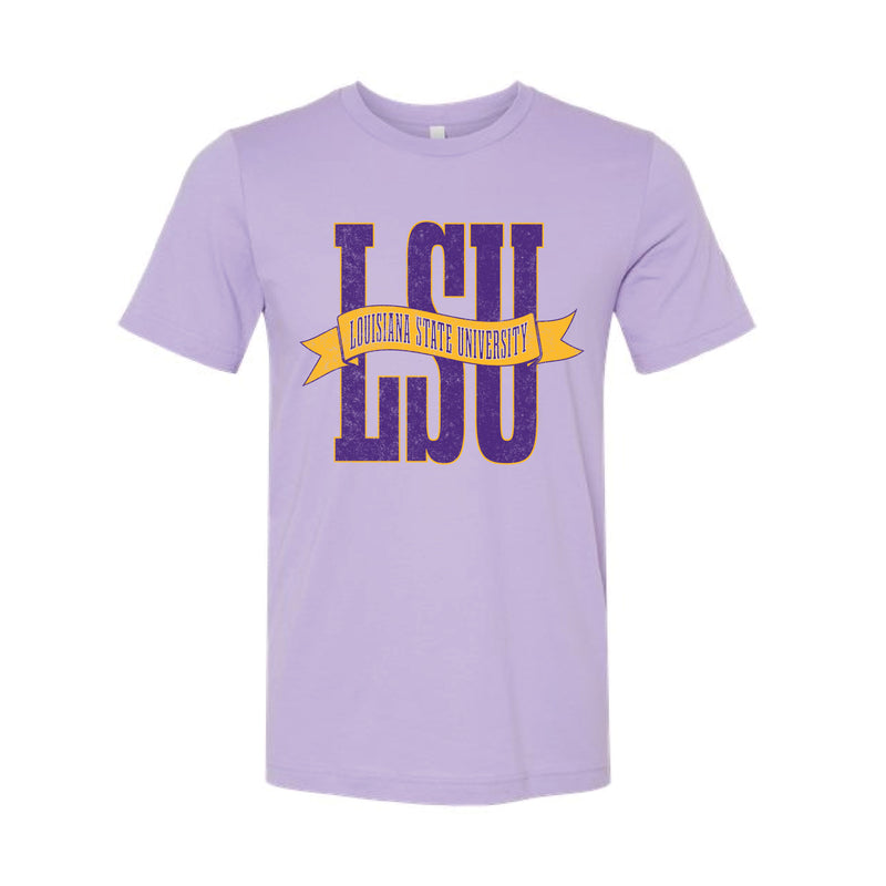 The LSU Banner | Dark Lavender Tee
