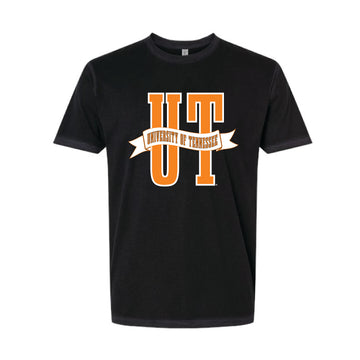 The UT Banner | Washed Black Tee