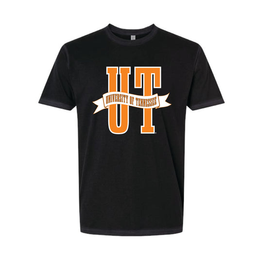 The UT Banner | Washed Black Tee