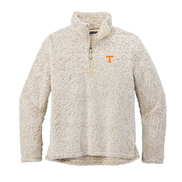 The UT Logo | Oatmeal Heather Sherpa 1/4-Zip Sweatshirt