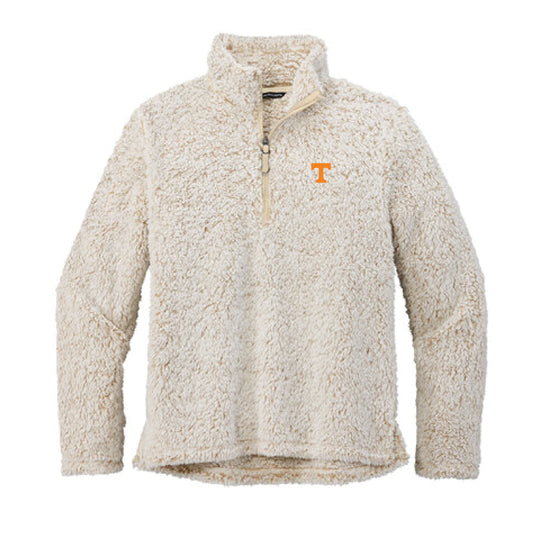 The UT Logo | Oatmeal Heather Sherpa 1/4-Zip Sweatshirt