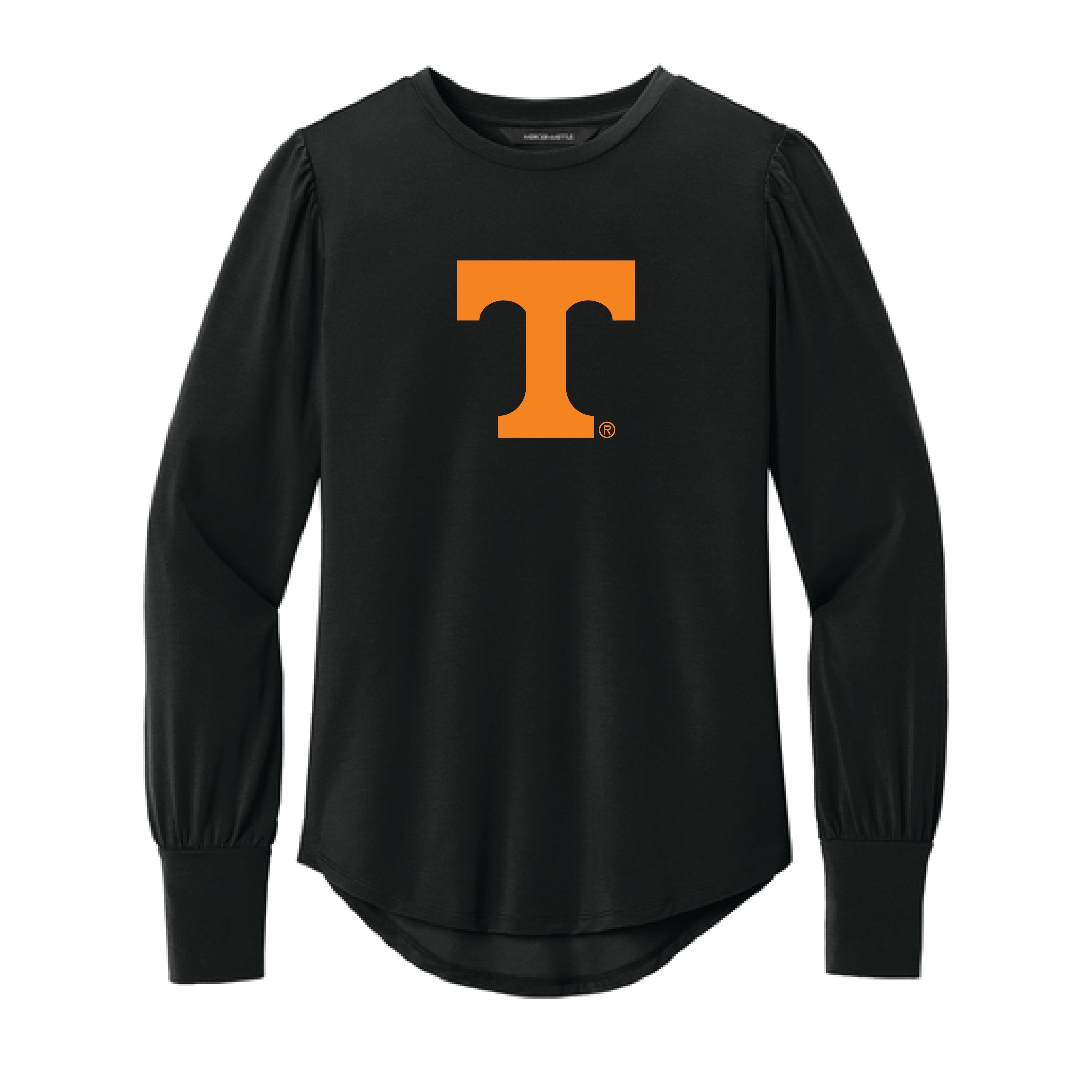 The UT Logo | Black Long Sleeve Blouson – Scarlet & Gold