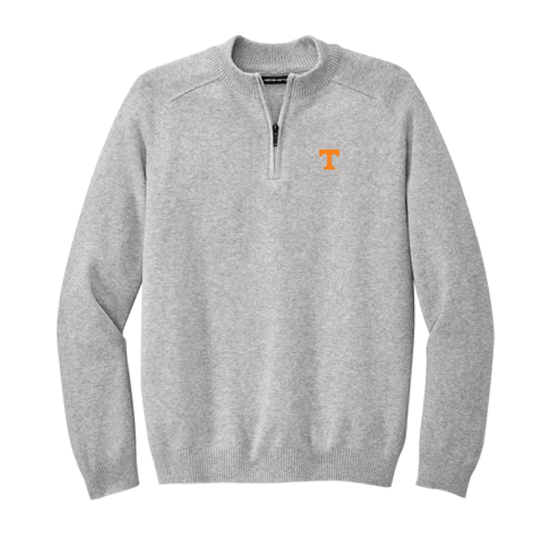 The UT Logo | Embroidered Gusty Grey 1/4 Zip