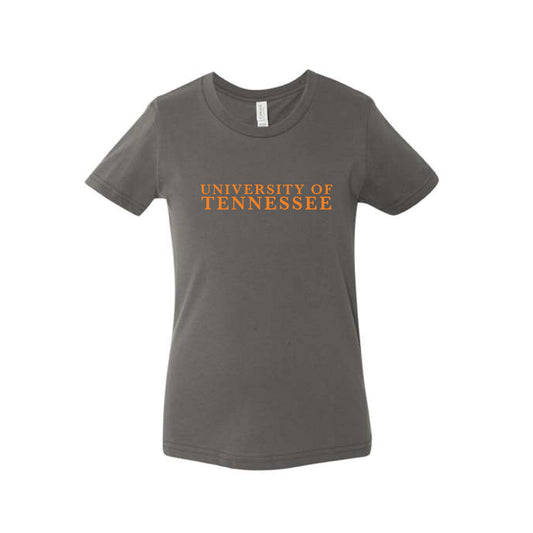 The University of Tennessee Serif | Youth Asphalt Tee