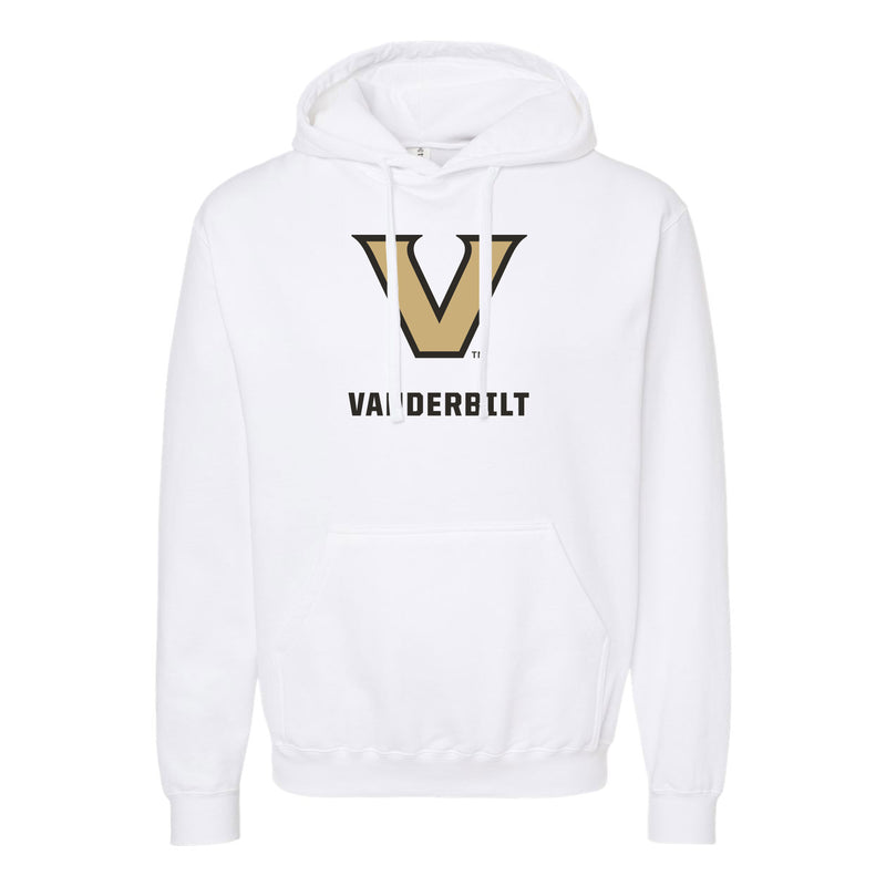 The V Vanderbilt Logo | White Hoodie