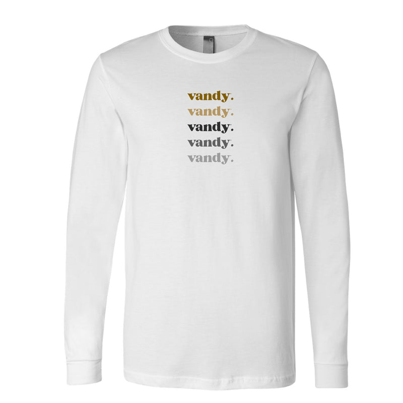 The Vandy Repeat | White Long Sleeve