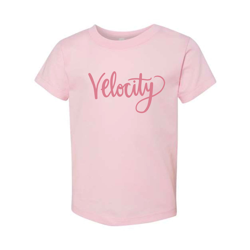 The Velocity Script | Pink Toddler Tee