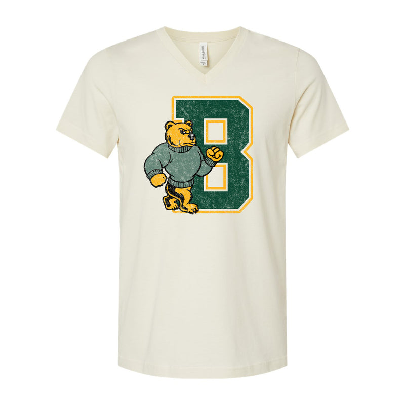 The Vintage Baylor B | Vintage White V-Neck