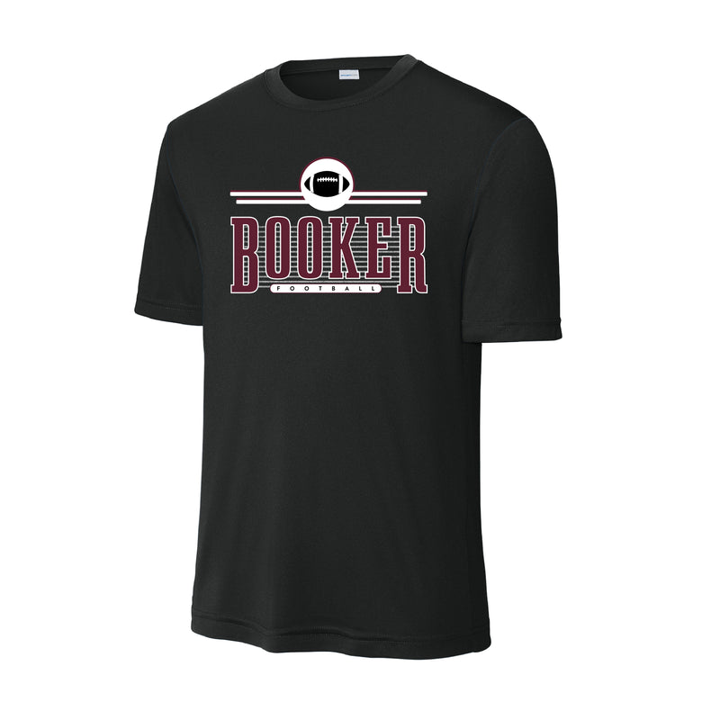 The Vintage Booker Football | Black Sport Tek Tee