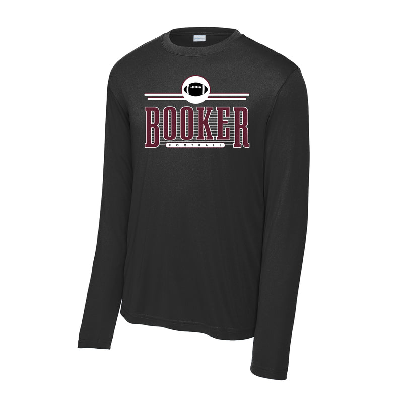 The Vintage Booker Football | Black Sport Tek Long Sleeve