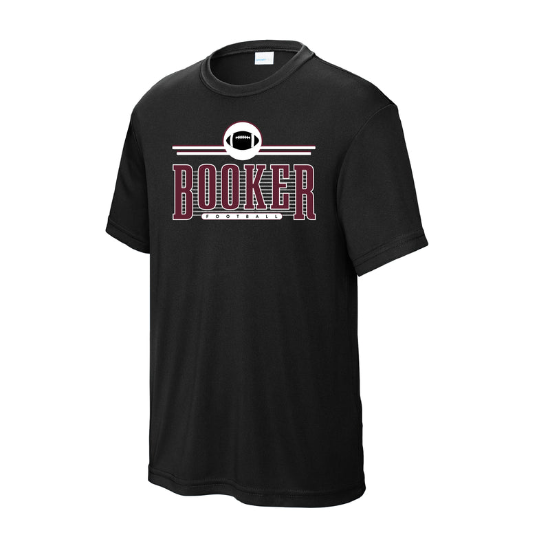 The Vintage Booker Football | Black Sport-Tek Youth Tee