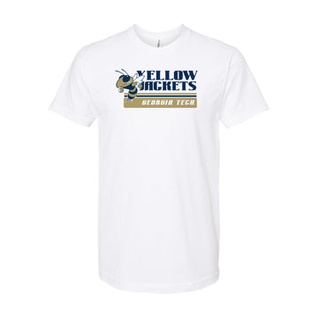 The Vintage Georgia Tech Stripes | White Tee