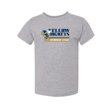 The Vintage Georgia Tech Stripes | Toddler Athletic Heather Tee