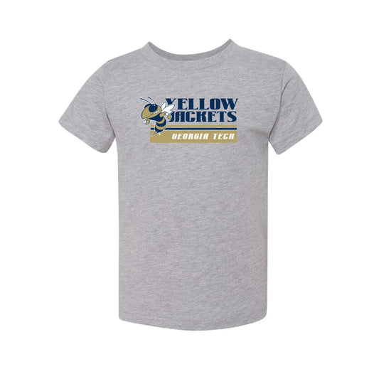 The Vintage Georgia Tech Stripes | Toddler Athletic Heather Tee