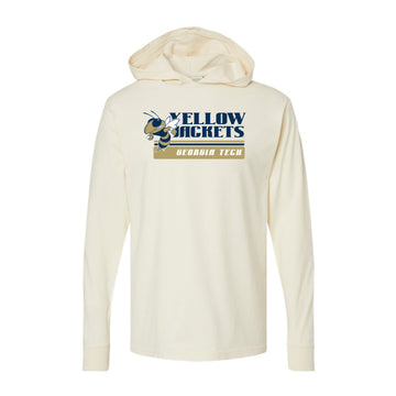 The Vintage Georgia Tech Stripes | Parchment Hoodie