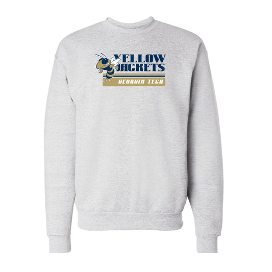 The Vintage Georgia Tech Stripes | Ash Sweatshirt