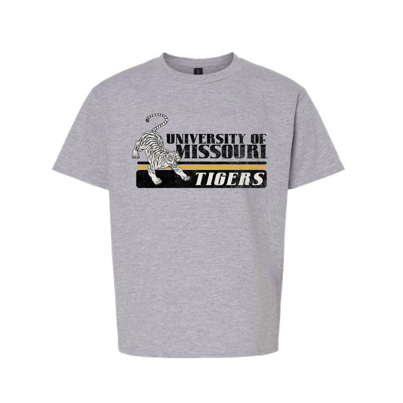 Vintage Missouri Tigers | Youth Sport Grey Tee