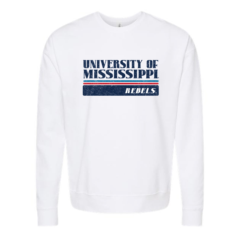 Vintage University of Mississippi Rebels | White Sweatshirt