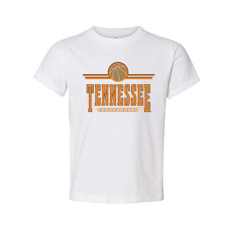 The Vintage Tennessee Basketball | Toddler White Tee