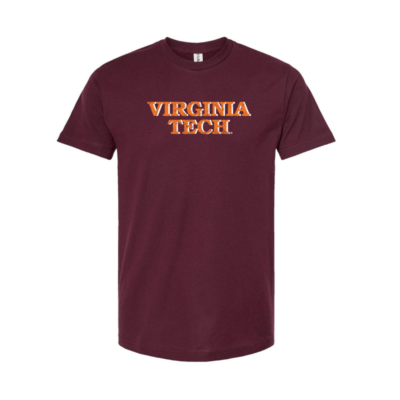 The Virginia Tech Block | Burgundy Tee