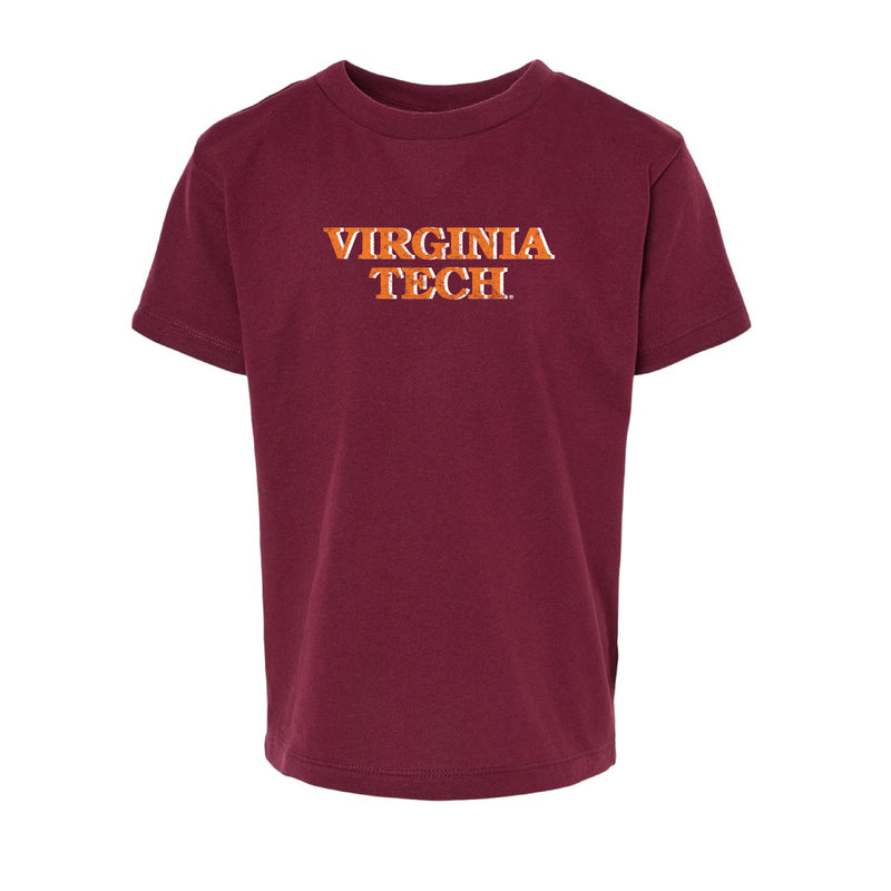 The Virginia Tech Block | Toddler Maroon Tee