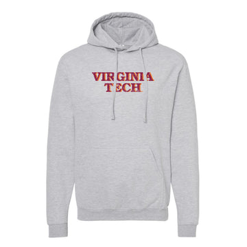 The Virginia Tech Block | Heather Grey Hoodie