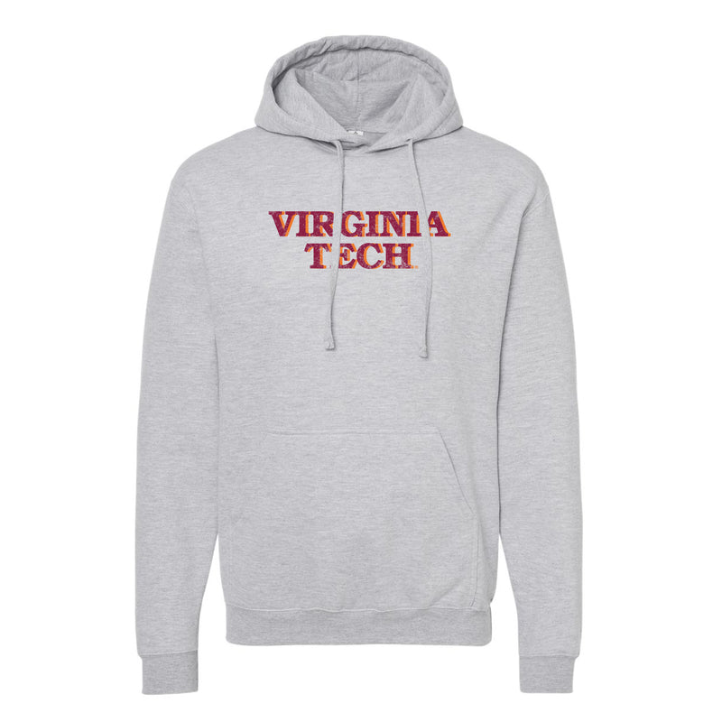 The Virginia Tech Block | Heather Grey Hoodie