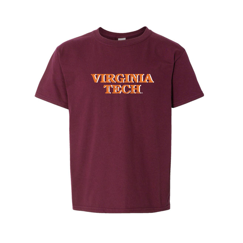 The Virginia Tech Block | Youth Maroon Tee