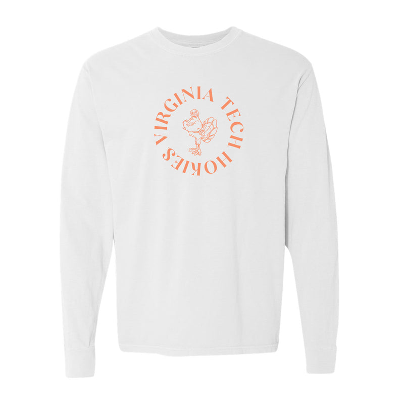 The Virginia Tech Curve | White Long Sleeve